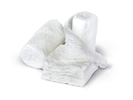 Medline Bulkee II Sterile 100% Cotton Gauze Bandage, Wound Care Dressing, 4.5"X4.1yd. (1 Roll)