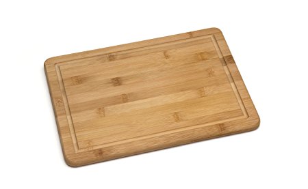 Lipper International 8817 Bamboo Wood Kitchen Cutting and Serving Board with Non-Slip Cork Backing, Medium, 13-3/4" x 9-3/4" x 5/8"