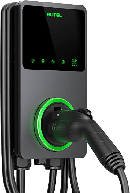 Autel MaxiCharger Home Smart Electric Vehicle (EV) Charger, 40 Amp Level 2 Wi-Fi and Bluetooth Enabled EVSE, Indoor/Outdoor Car Charging Station, with in-Body Holster and 25-Foot Cable（14-50 Plug）