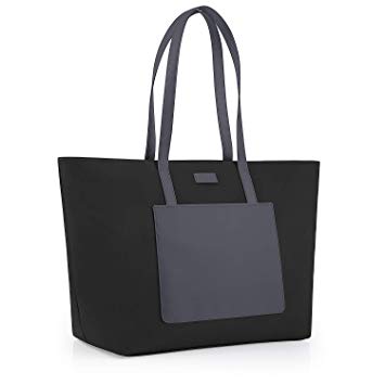 CHICECO 2019 New Tote Bag with Large Slip Pocket - Black/Grey