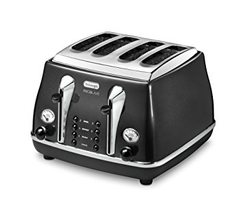 De'Longhi CTOM 4003.BK Micalite 4 Slice Toaster - Black