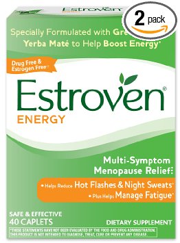 Estroven Energy Multi - Symptom Menopause Relief, 40-Count Boxes (Pack of 2)