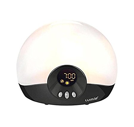 Lumie Bodyclock GO 75 Wake Up Light Alarm Clock with Sounds