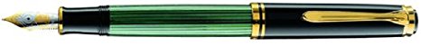 Pelikan 800 Series Fountain Pen - Green/Black, Fine Nib 995704