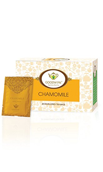 Goodwyn Chamomile Tea, Nature’s Soothing and Calming Health Beverage, 20 Tea Bags