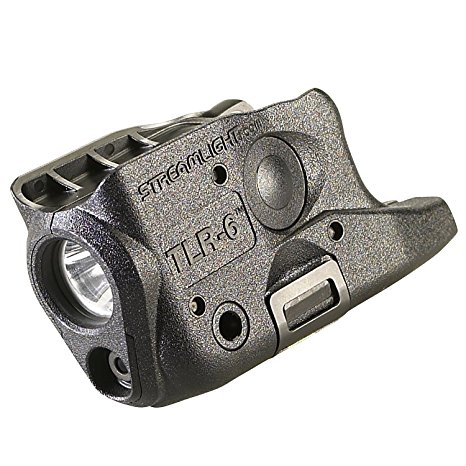 Streamlight 69272 TLR-6 Tactical Pistol Light for Glock 26/27/33 with Two CR 1/3N Lithium Batteries, White LED and Red Laser