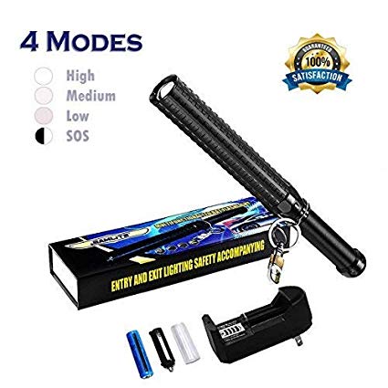 LED Flashlight High Powered, Bright Handheld Rechargeable Flashlight, Water Resistant Torch with Adjustable Zoom, 18650 Battery and Charger Included for Camping, Hiking Indoor and Outdoor