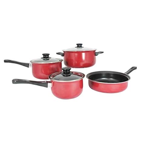 Imperial Home MW1204 Carbon Steel 7 Pieces Nonstick Cookware Set