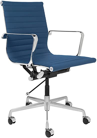 SOHO Ribbed Management Office Chair (Blue)