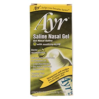 Ayr Saline Nasal Gel, With Soothing Aloe, 0.5-Ounce Tubes