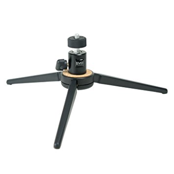 EVO GS-150 Mini Professional Tripod with Swivel Ball Head - 100% Aluminum, Works with Most Cameras