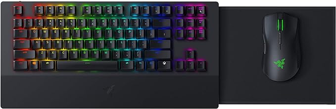 Razer Turret Kabellose mechanische Gaming-Tastatur und Maus für PC und Xbox One: Chroma RGB/dynamische Beleuchtung - einziehbare magnetische Mauspad - 40 Stunden Batterie