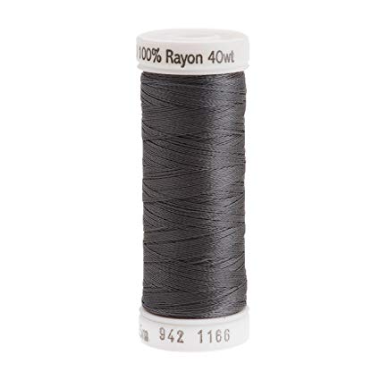 Sulky Rayon Thread for Sewing, 250-Yard, Medium Steel Gray