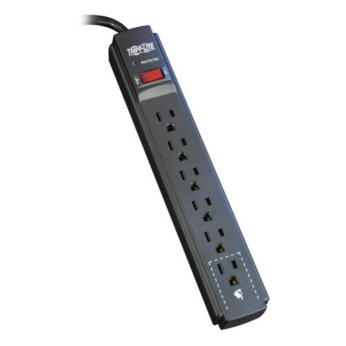 Tripp Lite 6 Outlet Surge Protector Power Strip 15ft Cord 790 Joules LED & $20K INSURANCE (TLP615B)