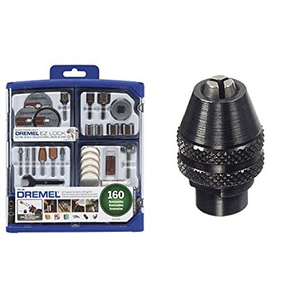 Dremel 710-08 160-Piece All-Purpose Rotary Accessory Kit with MultiPro Keyless Chuck