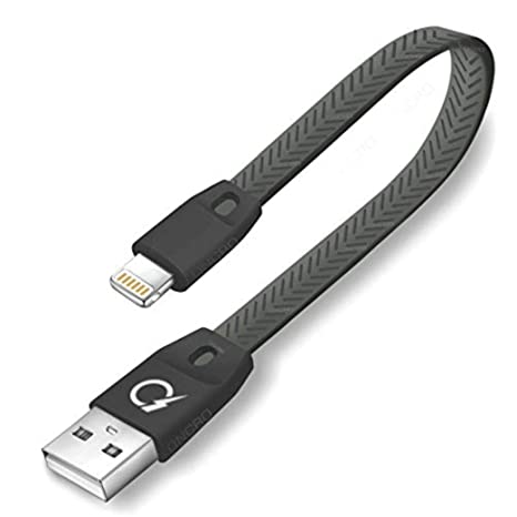 ONCRO ® Short I OS Small USB Compatible Power Bank Cable for Fast Charging Ultra Speed Lighting 8 Pin Cable for Mobile Laptop Sync Transfer Charge 11, 12, X, XS, 10.8, 7, 6, 6S Powerbank (Black, Grey)