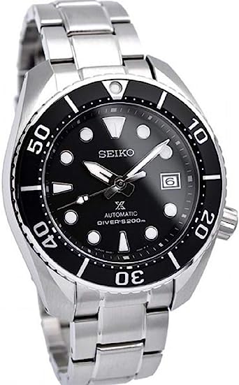 Seiko Prospex 3rd Gen"Sumo" Diver's 200m Automatic Black Dial Sapphire Glass Watch SPB101J1