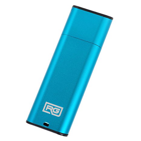 FD15 8GB USB Flash Drive Voice Activated Recorder / Small 512kbps HD Quality Audio Recording Device / 16hr Battery & 50hr Capacity (Blue)