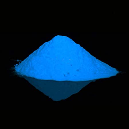 LUMINOUS Light-Blue Glow In The Dark Pigment - 1.76 oz Phosphorescent Glow Pigment Luminous Color Pigments Neon Colored Paint Powder Afterglow, 50 g