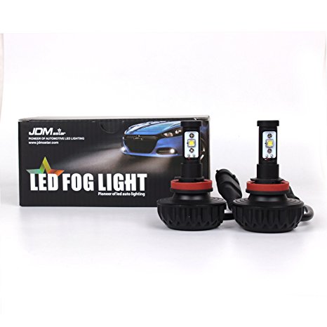 JDM ASTAR 4400 Lumens Extremely Bright H11 H8 H9 Cree LED Bulbs with for DRL or Fog Lights, Xenon White(Brightest Fog lights on the market)