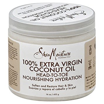 Shea Moisture 100% Extra Virgin Coconut Oil Head-To-Toe Nourishing Hydration - Soften & Restore Hair & Skin - Value Double Pack - Qty of 2