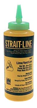 IRWIN Tools STRAIT-LINE 64907 High-Visibility Marking Chalk, 8-ounce, Green (64907)