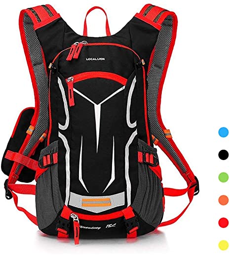 LOCALLION Cycling Backpack Biking Daypack Bike Cycling Rucksack for Outdoor Sports Running Hydration Pack Men Women 18L