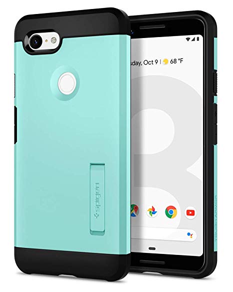 Spigen Tough Armor with Extreme Heavy Duty Protection and Air Cushion Technology Designed for Google Pixel 3 Case (2018) - Mint