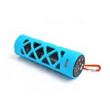 PYLE PWPBT30BL Bluetooth Water Resistant Flashlight Speaker with Call Answering Mic FM Radio Micro SD Reader and AUX-Input Blue