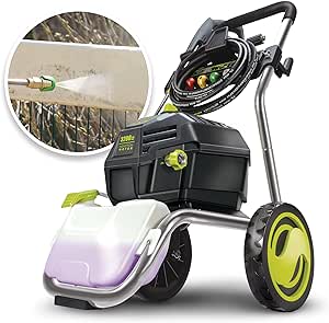 Sun Joe SPX4800 14.9-Amp Electric Pressure Washer, w/ 5 Quick-Connect Tips, Detergent Tank, Cleans Cars, Fences, Patios, Decks, Sidewalks & More