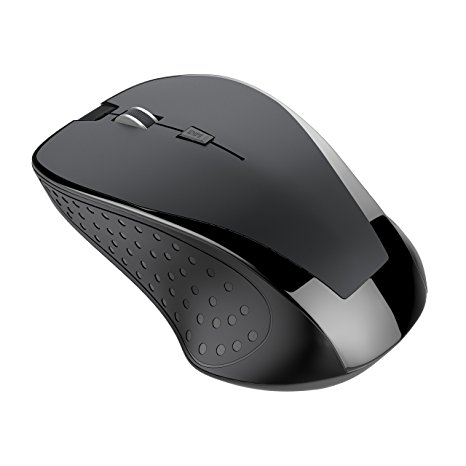 TOBETB 2.4GHz Wireless Mouse for Computer Black