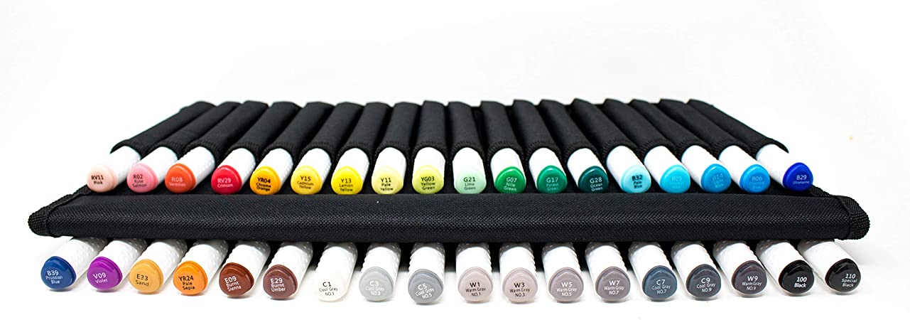 Art 101 36 Illy Markers in an Organizer Case