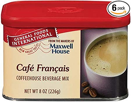 General Foods International Cafe Francais Coffee Drink Mix, 8-Ounce Tins (Pack of 6)