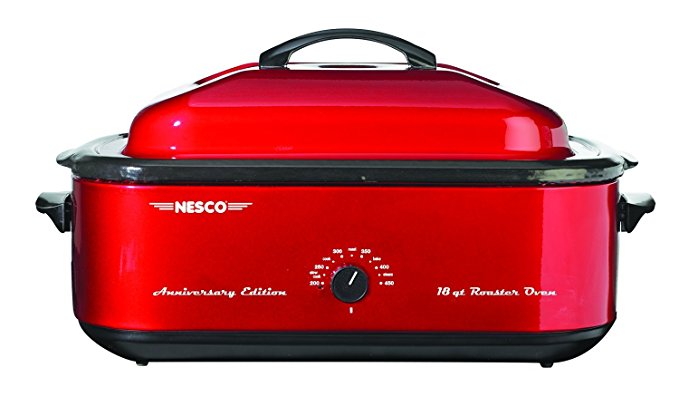 Nesco 4818-22 Anniversary Edition Roaster Oven, 18-Quart, Red