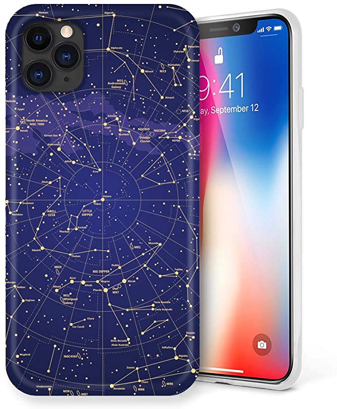 Litech Case for Apple iPhone 11 Pro Max (2019) [Flexfit] Premium Cute Creative Artistic Design (Constellation)