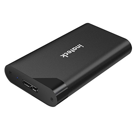 Inateck Aluminum USB 3.0 External Hard Drive Enclosure for mSATA SSD, Support UASP and M50 mSATA SSD (FE2012)