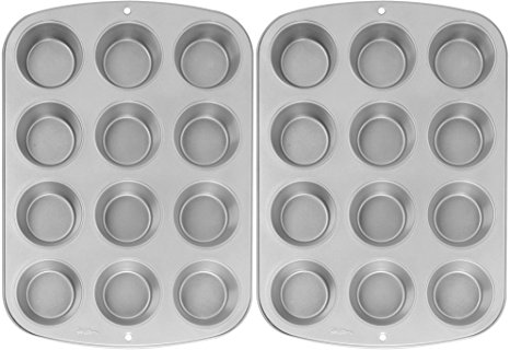 Wilton Recipe Right Nonstick 12-Cup Regular Muffin Pan (2, STANDARD)