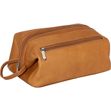 Royce Leather Colombian Vaquetta Cowhide Toiletry Bag