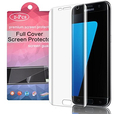 Galaxy S7 Edge Screen Protector (2-Pack) MaxDemo Anti-Bubble Ultrathin Ultra HD Premium Shield [Full Coverage][Case Friendly][Anti-Scratch] Screen Protector for Samsung Galaxy S7 Edge