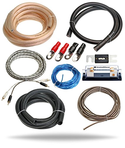 InstallGear 1/0 Gauge Amp Kit Ga Awg Amplifier Installation Wiring True Spec and Soft Touch Wire