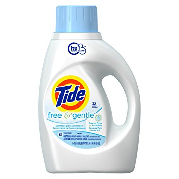 Tide Free and Gentle High Efficiency Liquid Laundry Detergent, 50 oz, 32 loads
