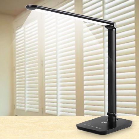 LE Dimmable LED Desk Lamp 7-Level Brightness 8W Touch Sensitive Control Daylight White Eye-care Folding Table Lamps Reading Lamps Bedroom Lamps