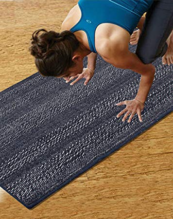 Saral Home Premium Quality Cotton Handloom Made Yoga/Exercise Rugs -70x170 cm