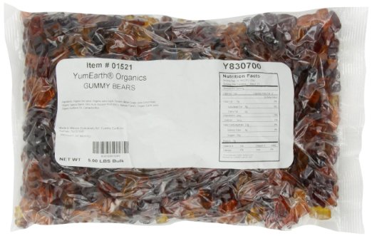 YumEarth Organic Gummy Bears, 5 Pound Bag
