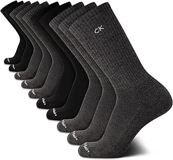 Calvin Klein Men's Athletic Socks - Cushion Crew Socks (10 Pairs)