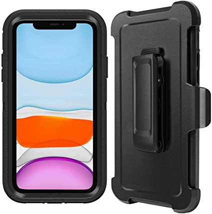MBLAI Defender Series Case for iPhone 11, Screenless Edition iPhone 11 Cases Cover with Belt Clip, Kickstand, Holster, Heavy Duty - 6.1 inch(ONLY)