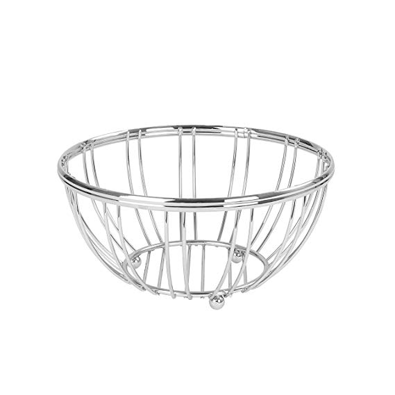 Spectrum Diversified Contempo Small Fruit Bowl, Chrome