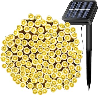 FANSIR Solar String Lights,108ft 300 LED Outdoor String Solar Powered Fairy Lights Waterproof 8 Modes Garden Decorative Lights for Tree, Patio, Garden, Yard, Home, Wedding, Party (Warm White)