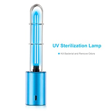 Eocean UV Sterilizer Light, Germicidal Lamp, UV sanitizer, UV disinfection lamp, UV light sterilization, germ killing light for Car Household Fridge Wardrobe Toilet Pet Area