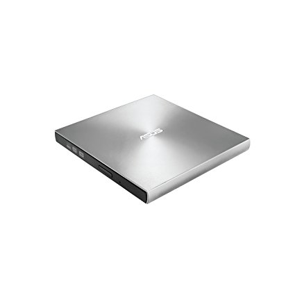 ASUS SDRW-08U9M-U/SIL 13mm External DVD Writer, Compatible with USB 2.0 and Type-C for both Mac/PC